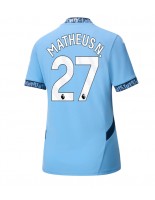 Manchester City Matheus Nunes #27 Domácí Dres pro Dámské 2024-25 Krátký Rukáv